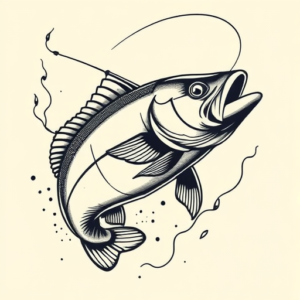 Illustrative Fishing Tattoo