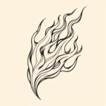 Illustrative Flame Tattoo