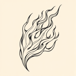 Illustrative Flame Tattoo