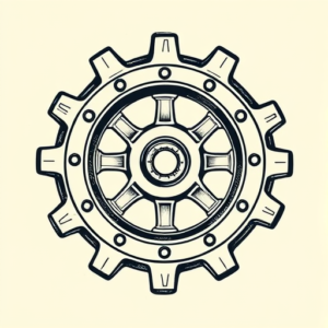 Illustrative Gear Tattoo