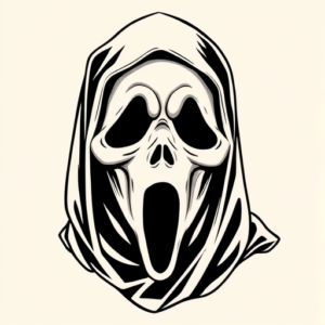 Illustrative Ghostface Tattoo