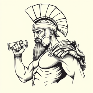 Illustrative Gladiator Tattoo