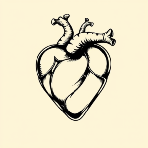 Illustrative Heart Tattoo