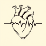Illustrative Heartbeat Tattoo