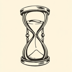 Illustrative Hourglass Tattoo