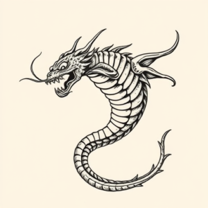 Illustrative Hydra Tattoo