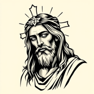 Illustrative Jesus Tattoo