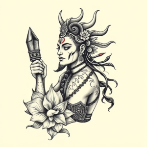 Illustrative Kali Tattoo