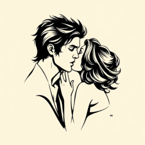 Illustrative Kiss Tattoo