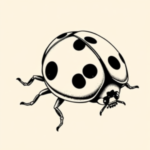 Illustrative Ladybug Tattoo
