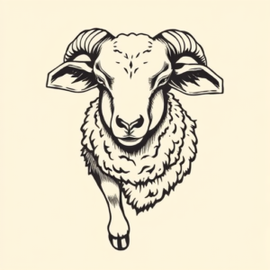 Illustrative Lamb Tattoo