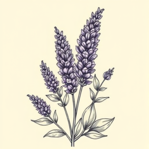 Illustrative Lavender Tattoo
