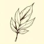 Illustrative Leaf Tattoo