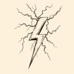 Illustrative Lightning Tattoo
