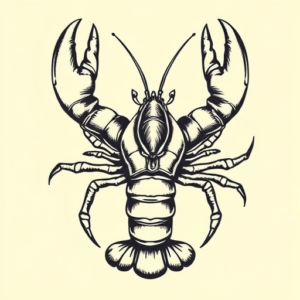 Illustrative Lobster Tattoo