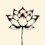 Illustrative Lotus Tattoo