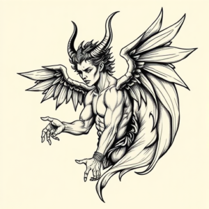 Illustrative Lucifer Tattoo