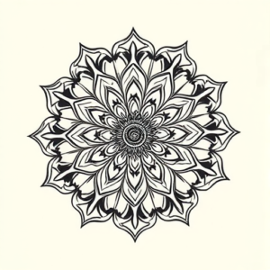 Illustrative Mandala Tattoo