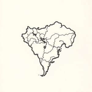 Illustrative Map Tattoo