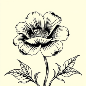 Illustrative Marigold Tattoo