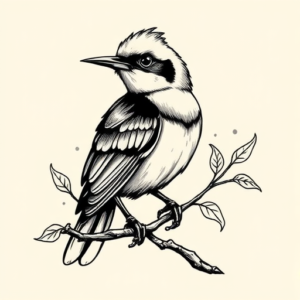 Illustrative Mockingbird Tattoo