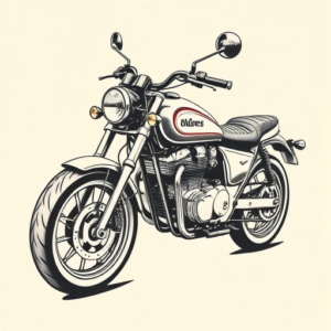 Illustrative Motorcycle Tattoo