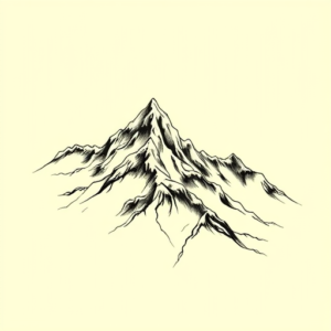 Illustrative Mountain Tattoo