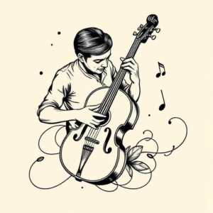 Illustrative Music Tattoo