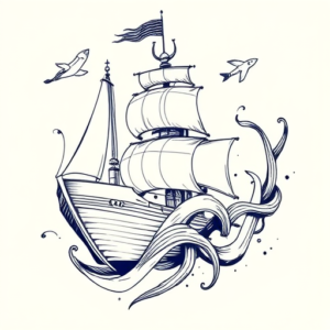 Illustrative Nautical Tattoo