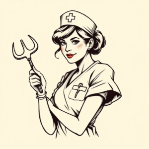 Illustrative Nurse Tattoo