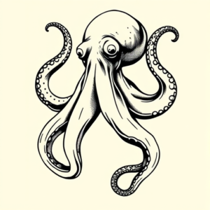 Illustrative Octopus Tattoo