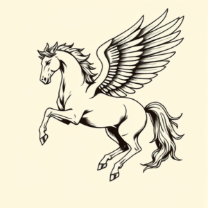 Illustrative Pegasus Tattoo