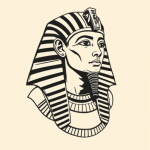 Illustrative Pharaoh Tattoo