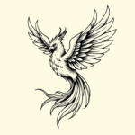 Illustrative Phoenix Tattoo