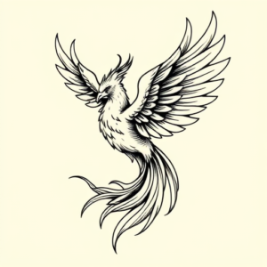 Illustrative Phoenix Tattoo