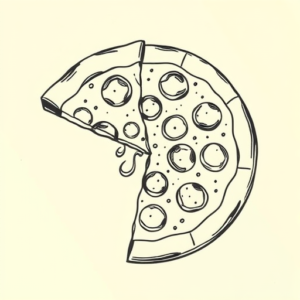 Illustrative Pizza Tattoo