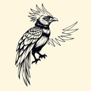 Illustrative Quetzal Tattoo