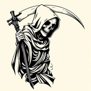 Illustrative Reaper Tattoo