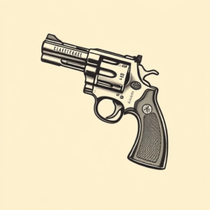 Illustrative Revolver Tattoo
