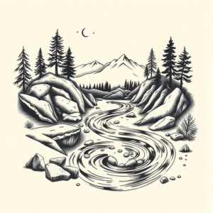 Illustrative River Tattoo