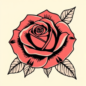 Illustrative Rose Tattoo