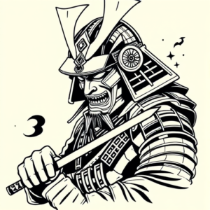 Illustrative Samurai Tattoo