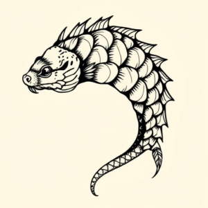 Illustrative Scale Tattoo