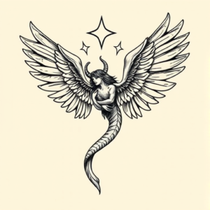 Illustrative Seraphim Tattoo