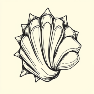 Illustrative Shell Tattoo
