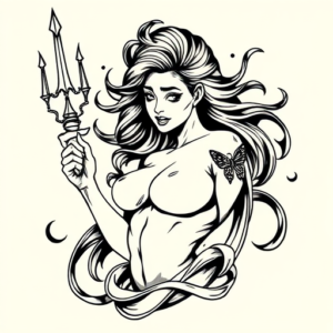 Illustrative Siren Tattoo