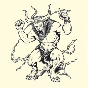 Illustrative Sisyphus Tattoo