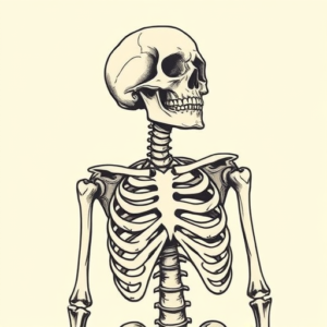 Illustrative Skeleton Tattoo