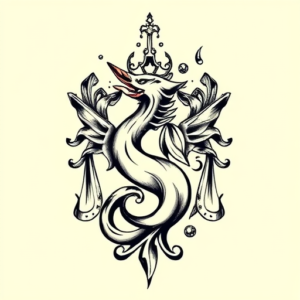 Illustrative Slytherin Tattoo