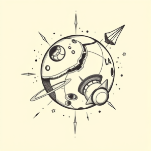 Illustrative Space Tattoo